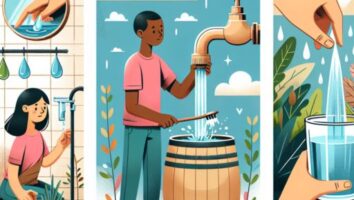 dibujos de como ahorrar agua